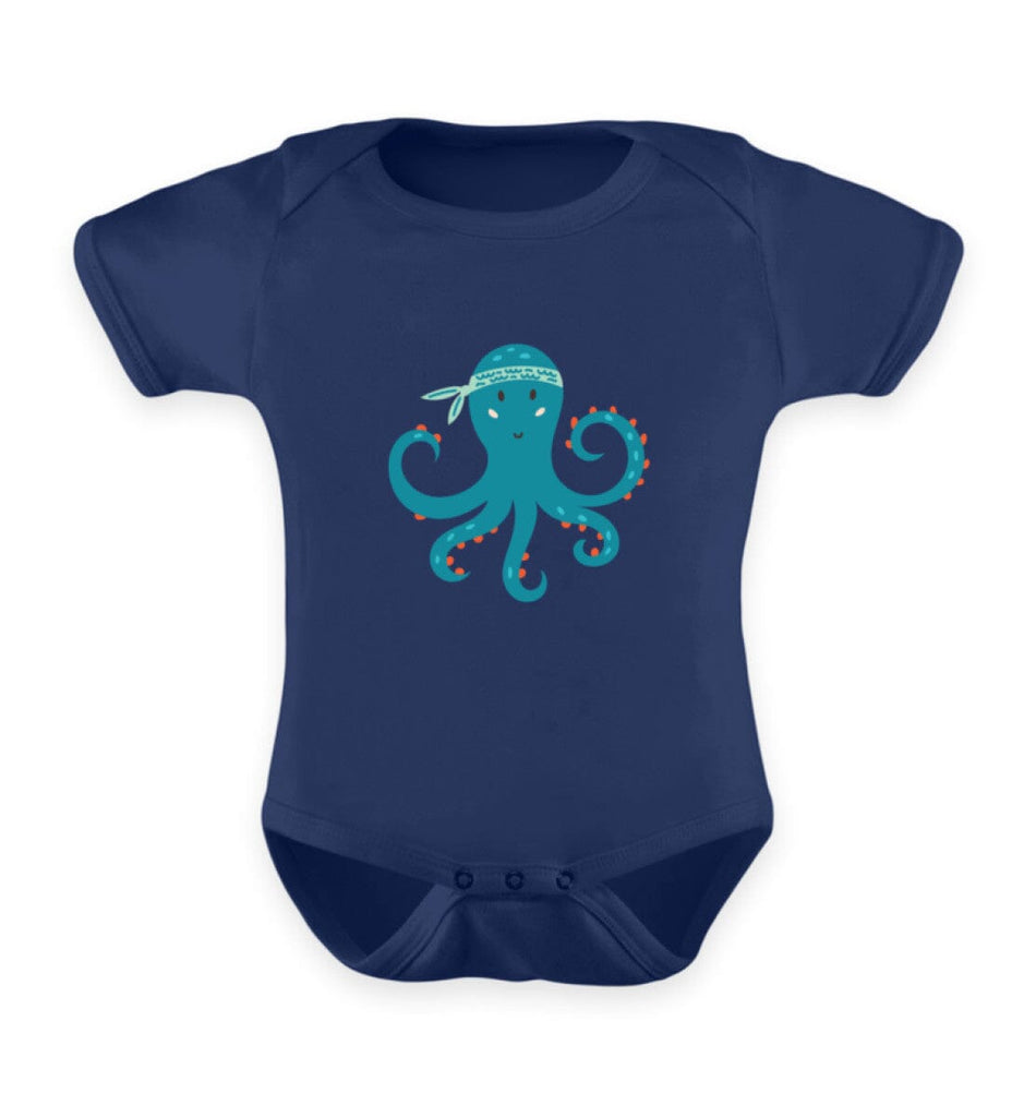 KRAKE - Baby Body Baby Body Shirtee Nautical Navy 3-6 Monate 