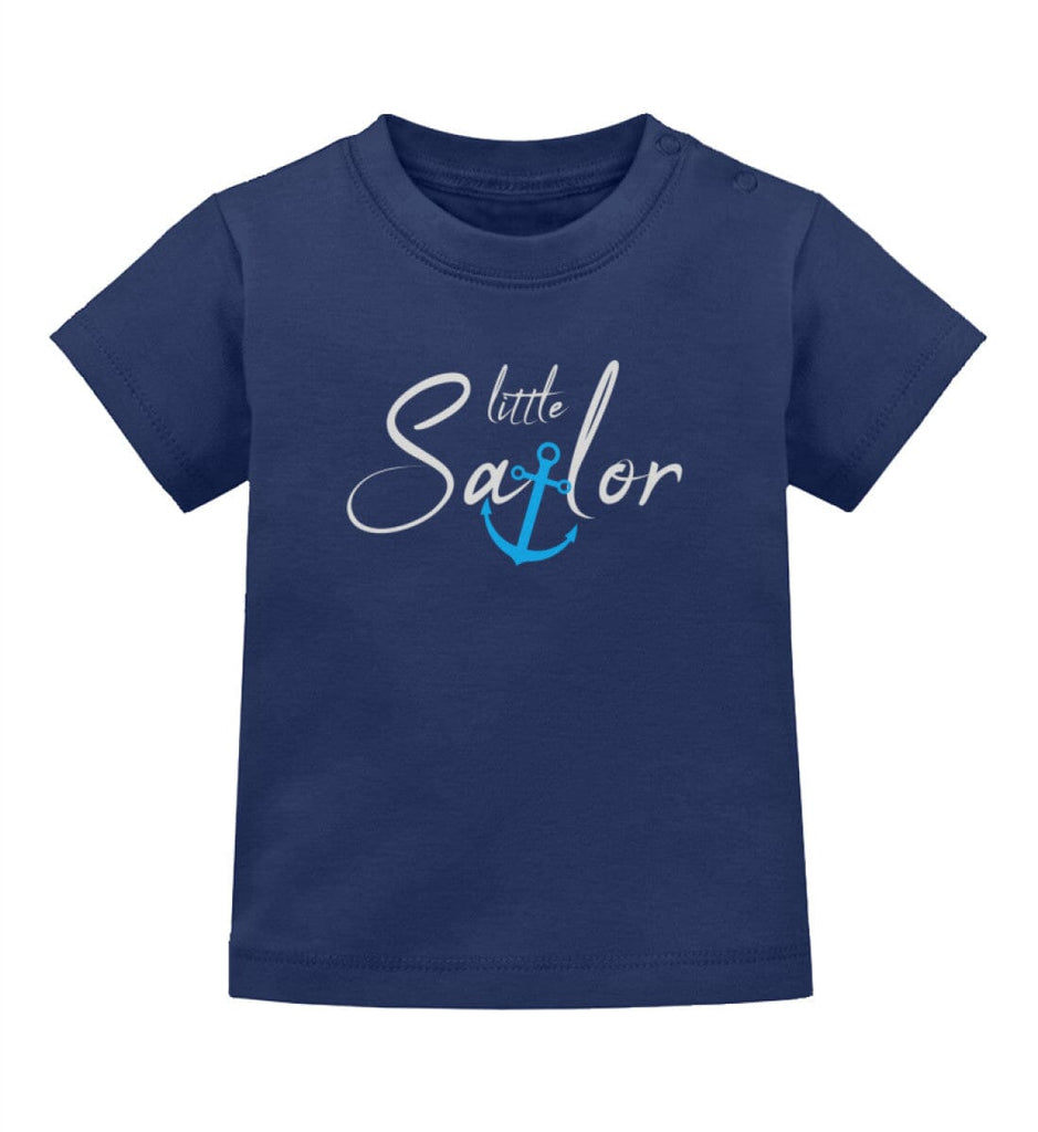 LITTLE SAILOR - Baby T-Shirt Baby T-Shirt Shirtee Nautical Navy 3-6 Monate 