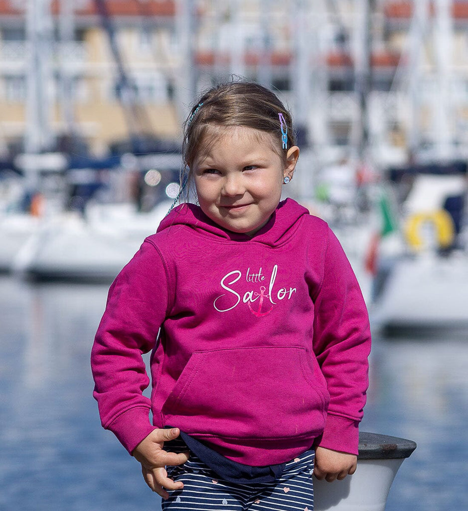 LITTLE SAILOR GIRL - Kinder Organic Hoodie Mini Runner Zipper ST/ST Shirtee 