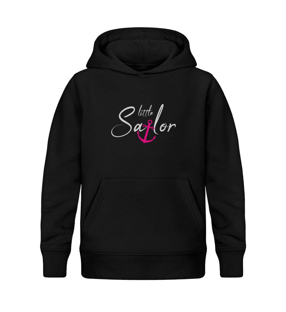 LITTLE SAILOR GIRL - Kinder Organic Hoodie Mini Runner Zipper ST/ST Shirtee Black 12/14 (152/164) 