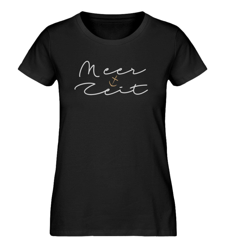 MEER ZEIT - Damen Premium Organic Shirt Expresser T-Shirt ST/ST Shirtee Black XS 