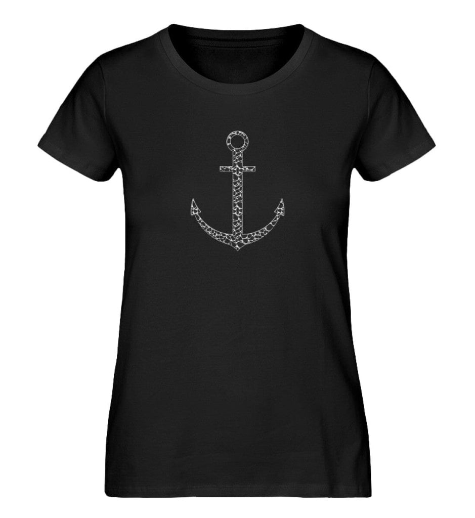 METAL ANCHOR - Damen Premium Organic Shirt Expresser T-Shirt ST/ST Shirtee Black XS 