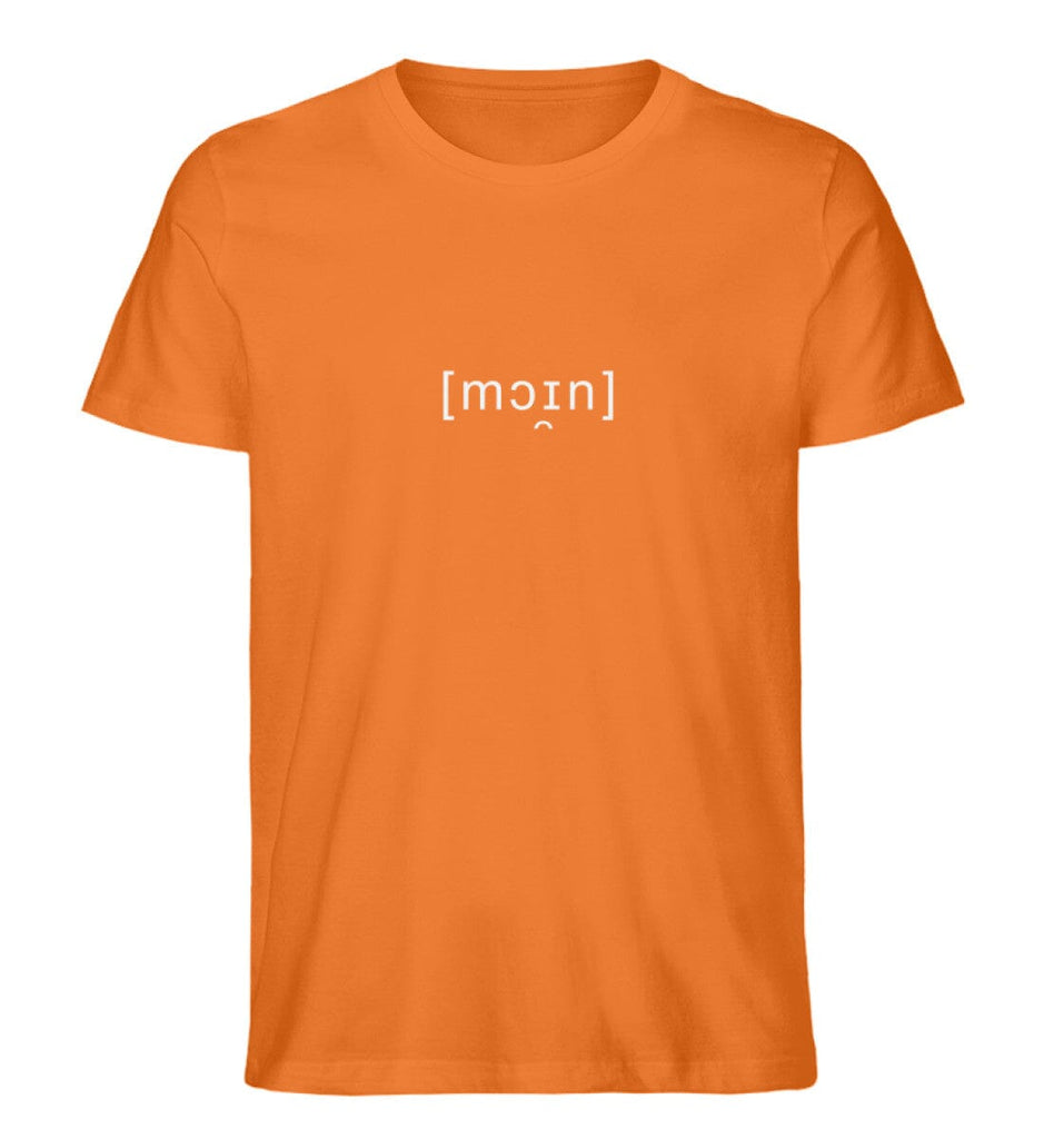 MOIN - Herren Premium Organic Shirt Creator T-Shirt ST/ST Shirtee Bright Orange S 