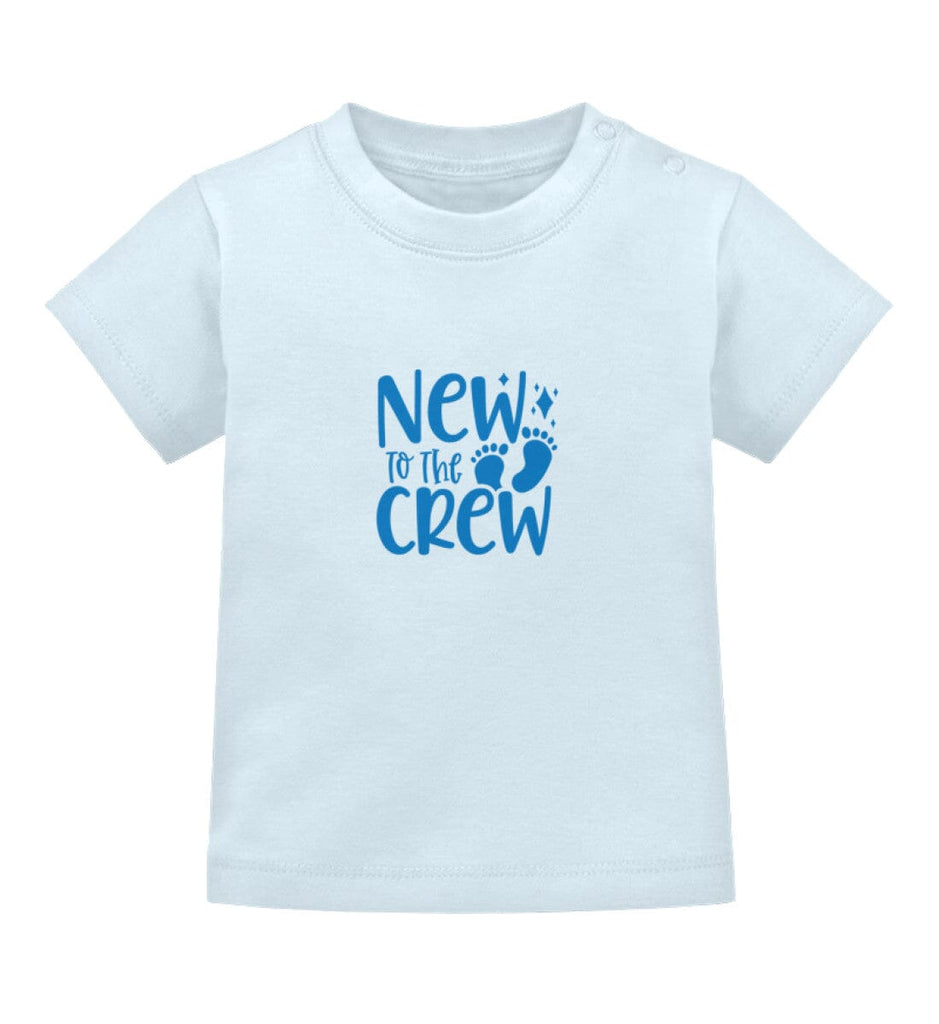 NEW TO THE CREW - Baby T-Shirt Baby T-Shirt Shirtee Dusty Blue 3-6 Monate 