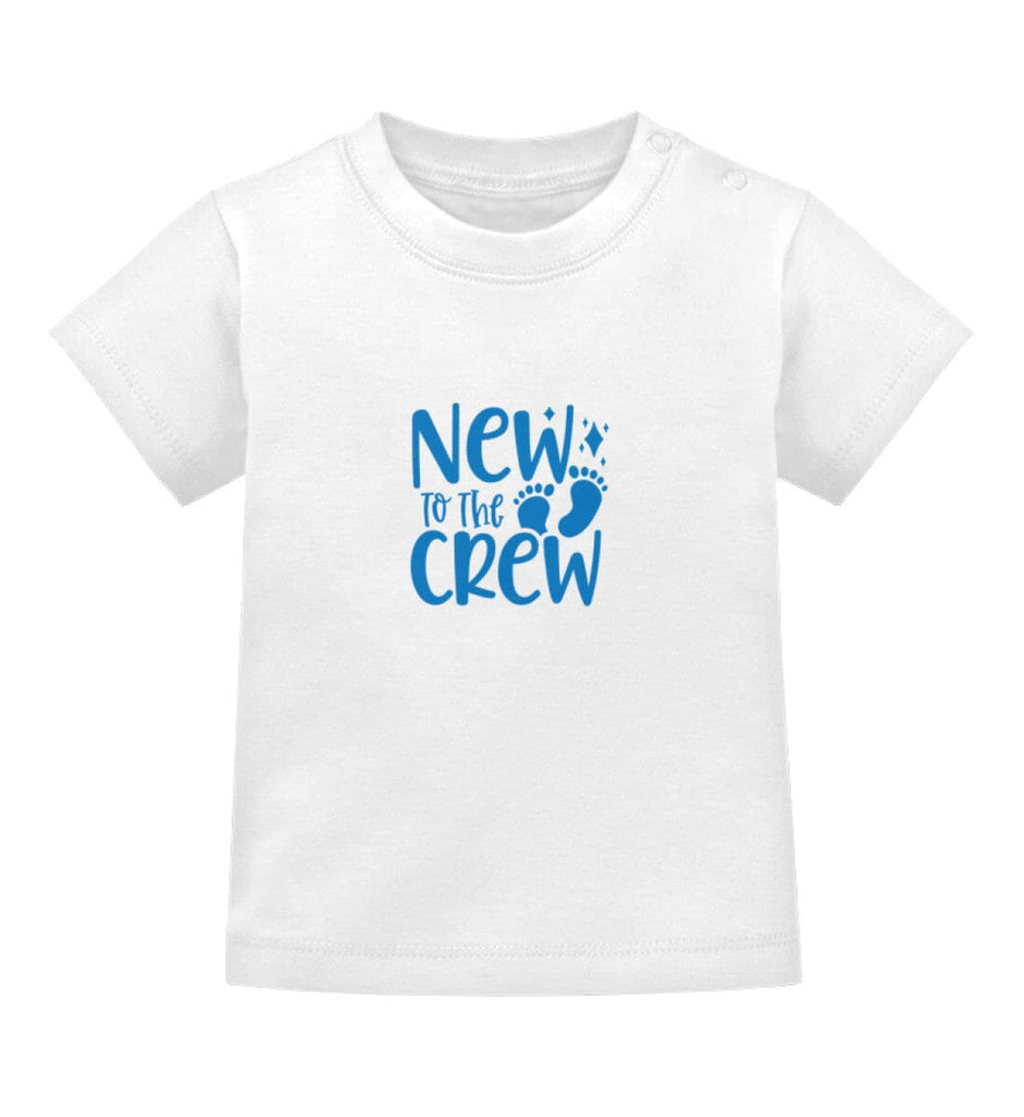 NEW TO THE CREW - Baby T-Shirt Baby T-Shirt Shirtee White 3-6 Monate 