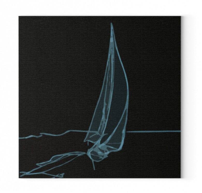 NIGHTSAIL - Leinwand mit Keilrahmen Leinwand 45x45cm Shirtee 