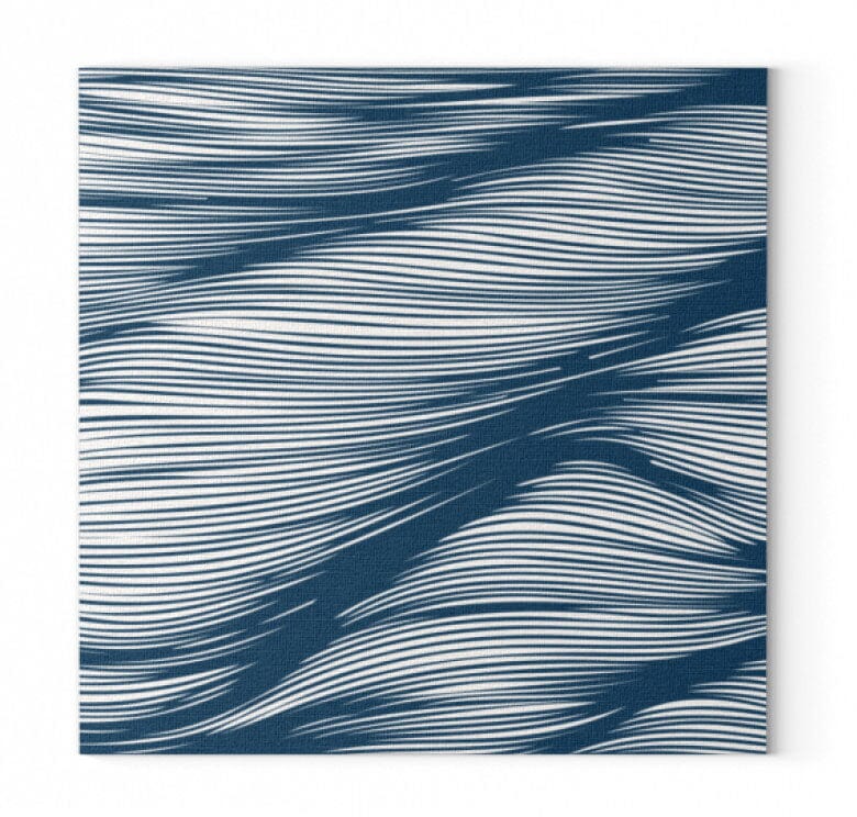 OCEAN WAVES - Leinwand mit Keilrahmen Leinwand 45x45cm Shirtee 