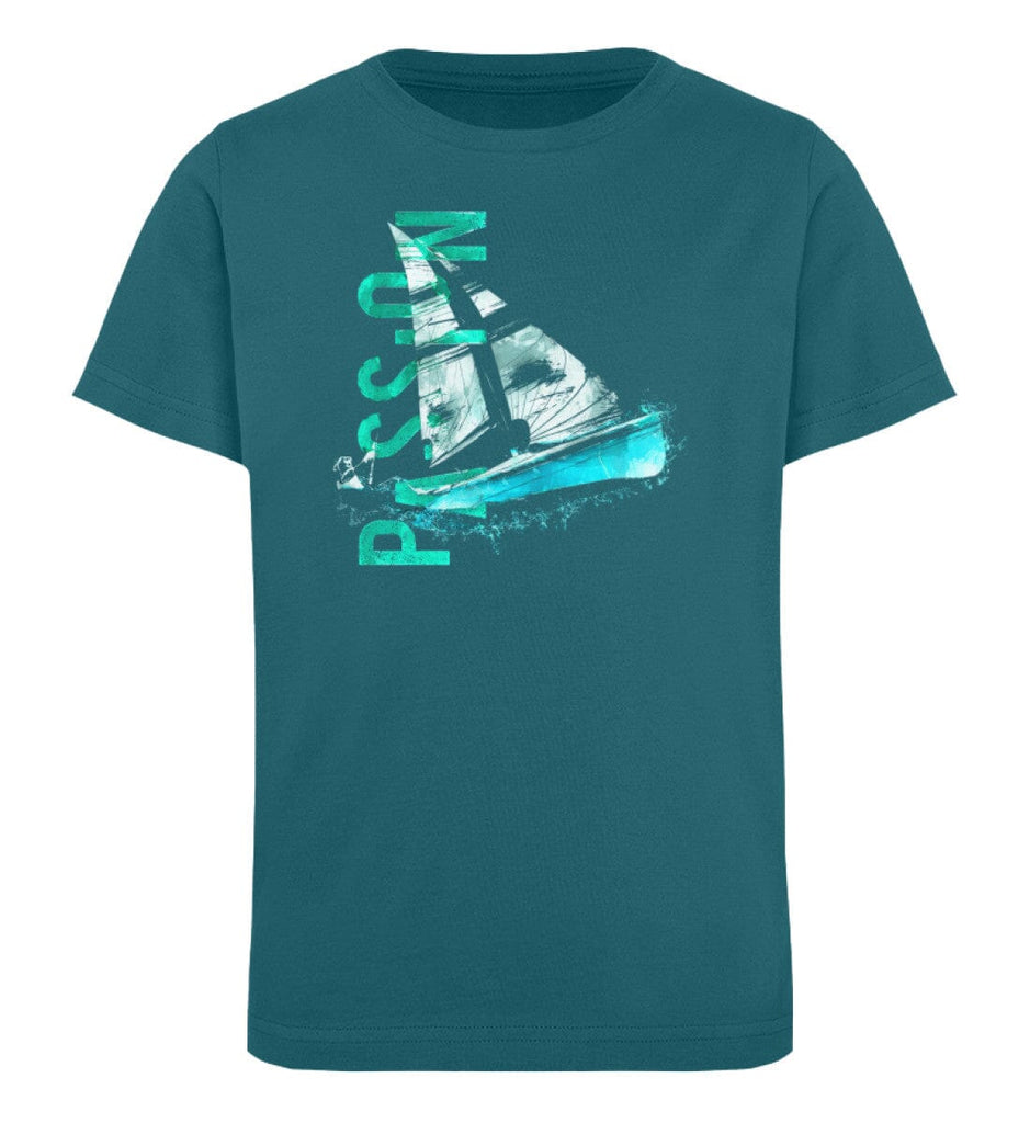 PASSION - Kinder Organic T-Shirt Mini Creator T-Shirt ST/ST Shirtee Ocean Depth 12/14 (152/164) 