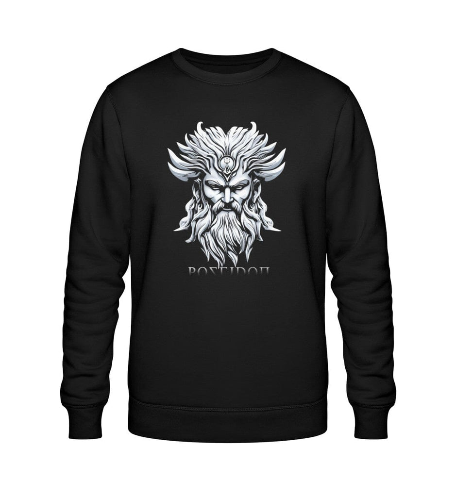 POSEIDON - Unisex Organic Sweatshirt Roller Sweatshirt ST/ST Shirtee Black XS 