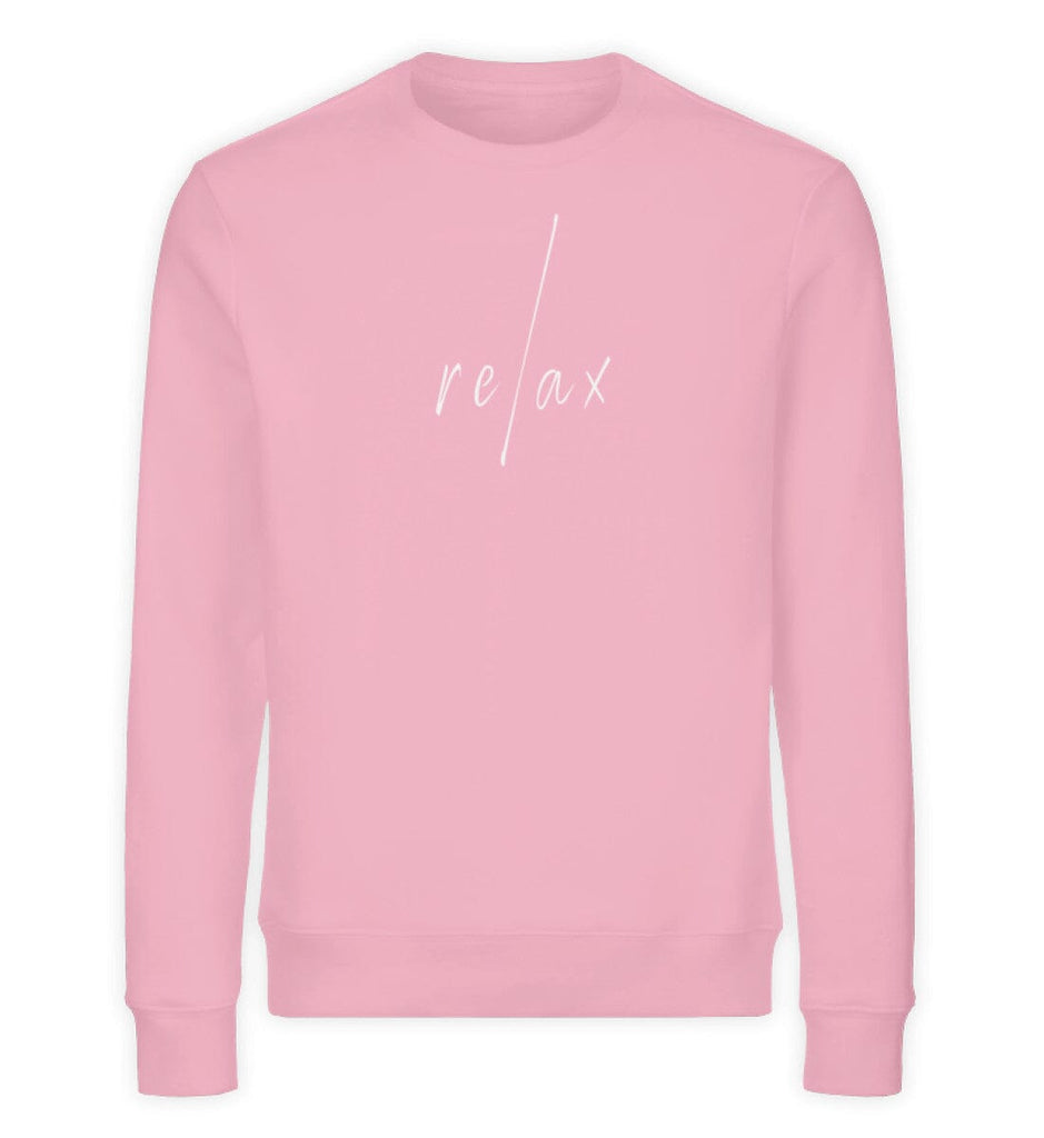 RELAX - Unisex Organic Sweatshirt Changer Sweatshirt ST/ST Shirtee Cotton Pink XS 