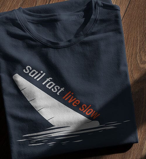 SAIL FAST LIVE SLOW - Premium Organic Shirt Creator T-Shirt ST/ST Shirtee 