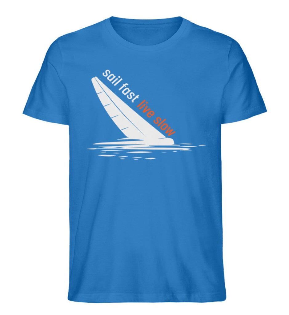 SAIL FAST LIVE SLOW - Premium Organic Shirt Creator T-Shirt ST/ST Shirtee Royal Blue S 