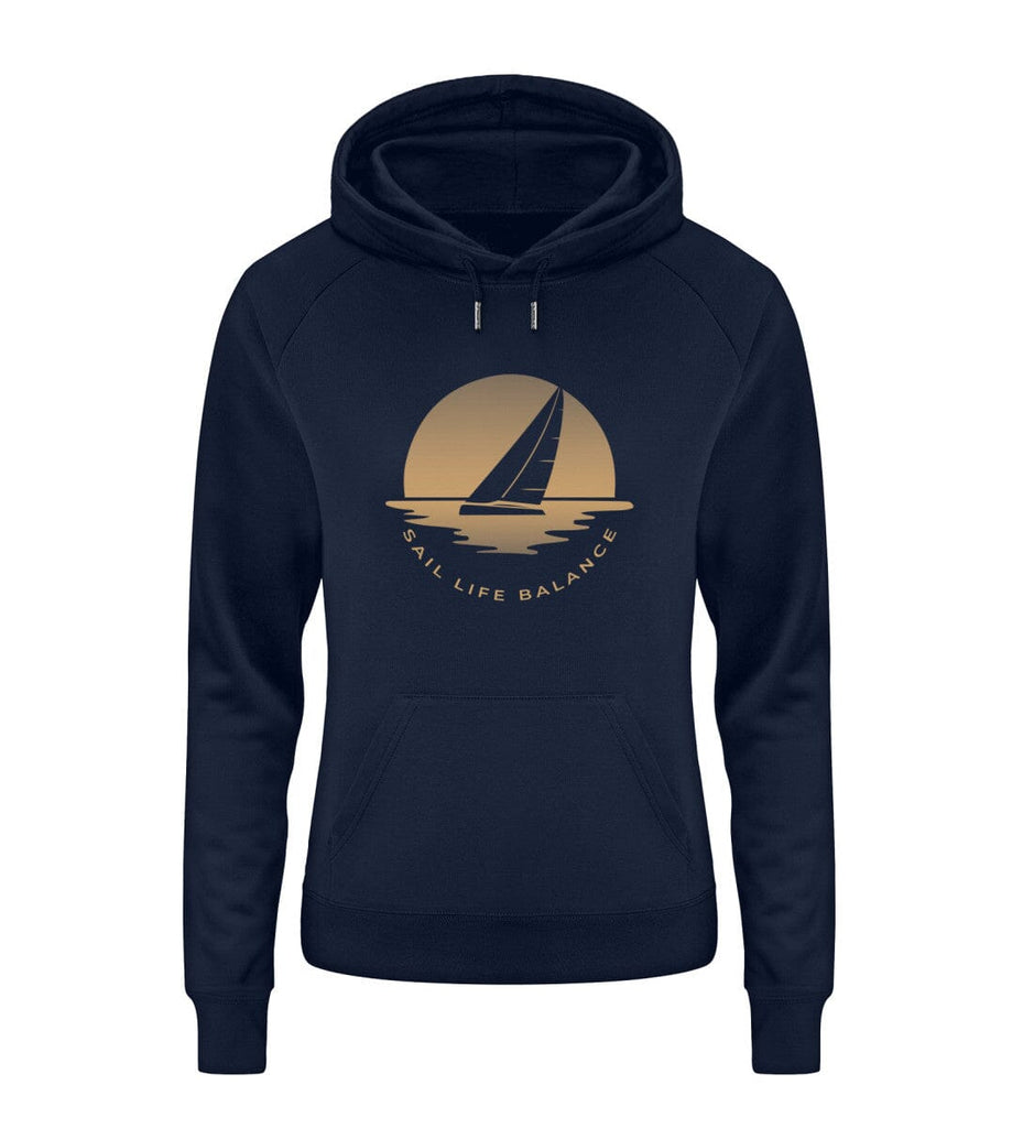 SAIL LIFE BALANCE - Damen Organic Hoodie Trigger Hoodie ST/ST Shirtee French Navy S 