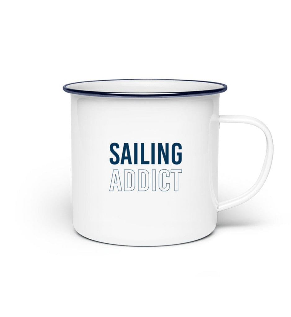 SAILING ADDICT - Emaille Tasse Emaille Tasse Shirtee 