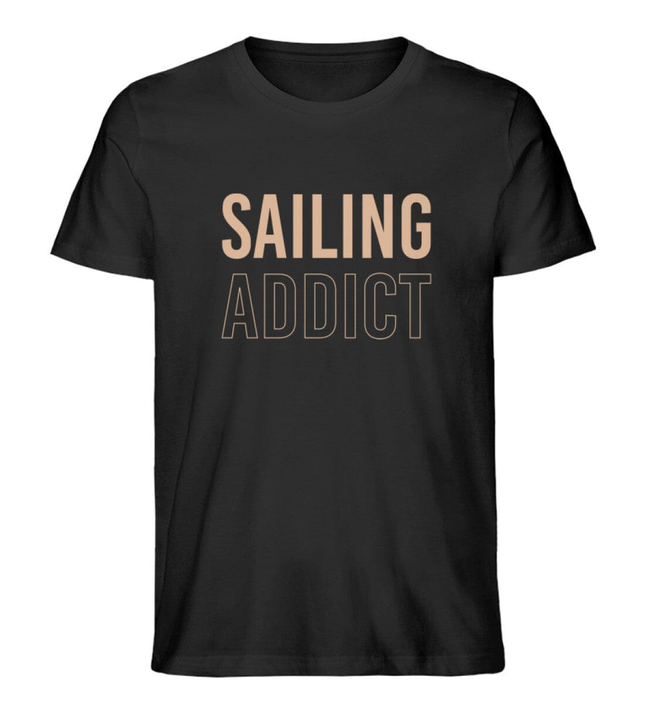 SAILING ADDICT - Premium Organic Shirt Creator T-Shirt ST/ST Shirtee Black XS 