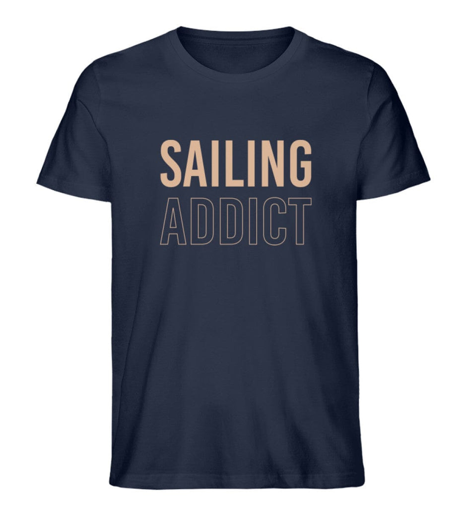 SAILING ADDICT - Premium Organic Shirt Creator T-Shirt ST/ST Shirtee French Navy XS 