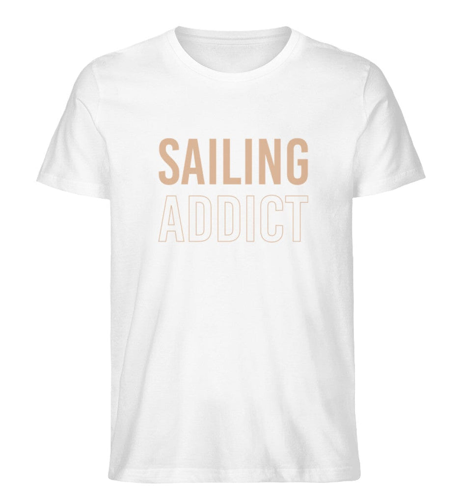 SAILING ADDICT - Premium Organic Shirt Creator T-Shirt ST/ST Shirtee White XS 