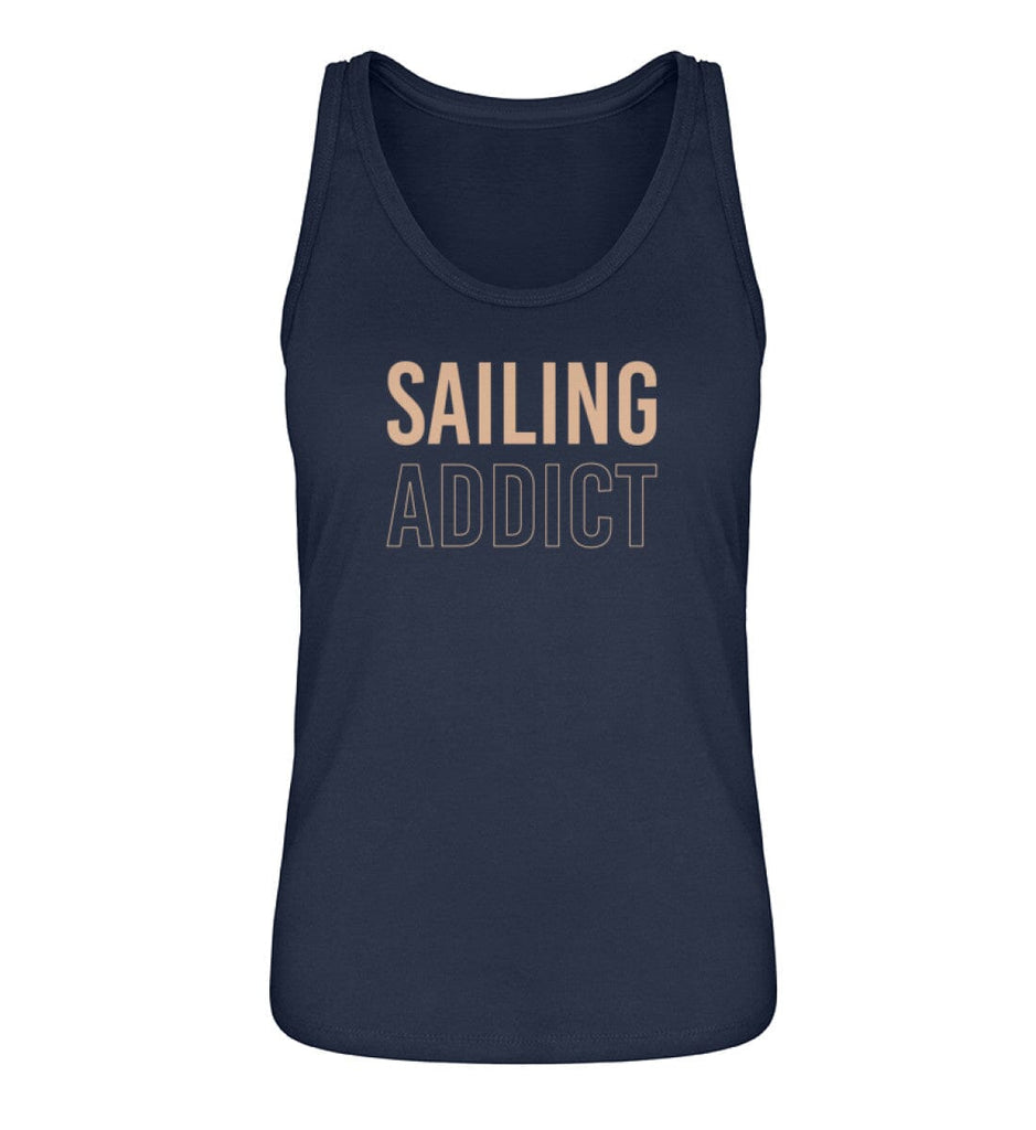 SAILING ADDICT - Premium Organic Tanktop Stella Dreamer Damen Tanktop ST/ST Shirtee French Navy XS 