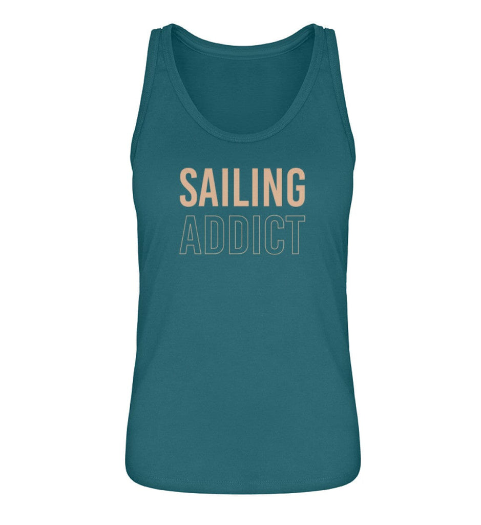 SAILING ADDICT - Premium Organic Tanktop Stella Dreamer Damen Tanktop ST/ST Shirtee Ocean Depth XS 