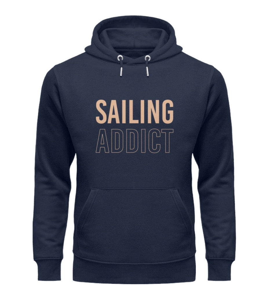 SAILING ADDICT - Unisex Organic Hoodie Cruiser Hoodie ST/ST Shirtee French Navy XS 