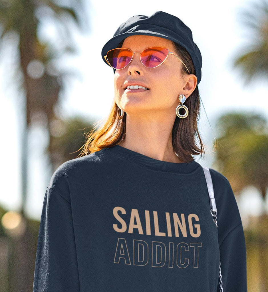 SAILING ADDICT - Unisex Organic Sweatshirt Changer Sweatshirt ST/ST Shirtee 