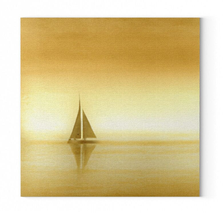 SAILING HORIZON - Leinwand mit Keilrahmen Leinwand 45x45cm Shirtee 