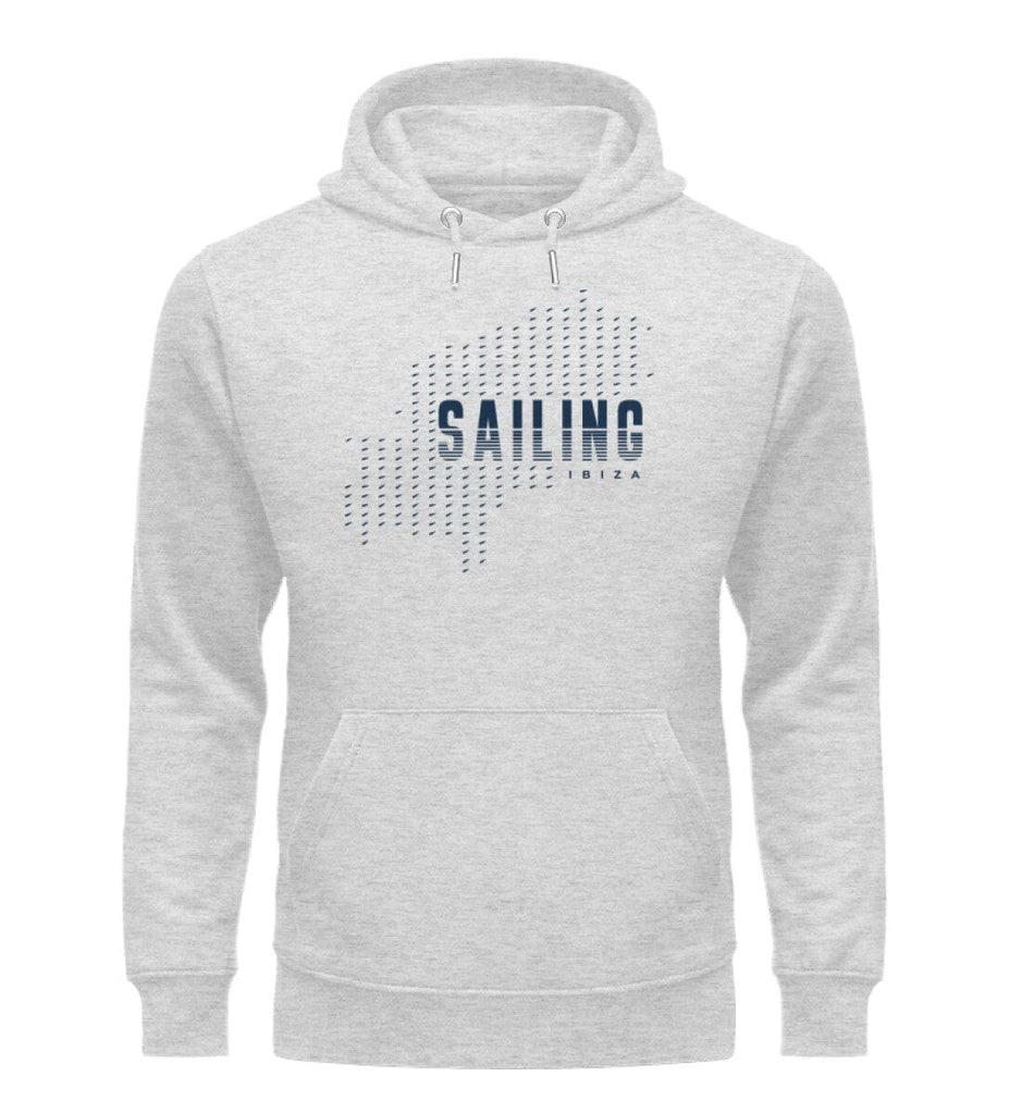 SAILING IBIZA - Unisex Organic Hoodie Cruiser Hoodie ST/ST Shirtee Heather Grey XS 