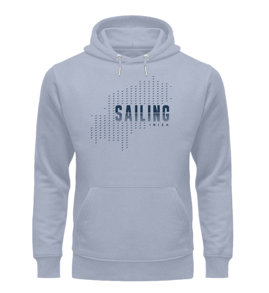 SAILING IBIZA - Unisex Organic Hoodie Cruiser Hoodie ST/ST Shirtee Serene Blue XS 