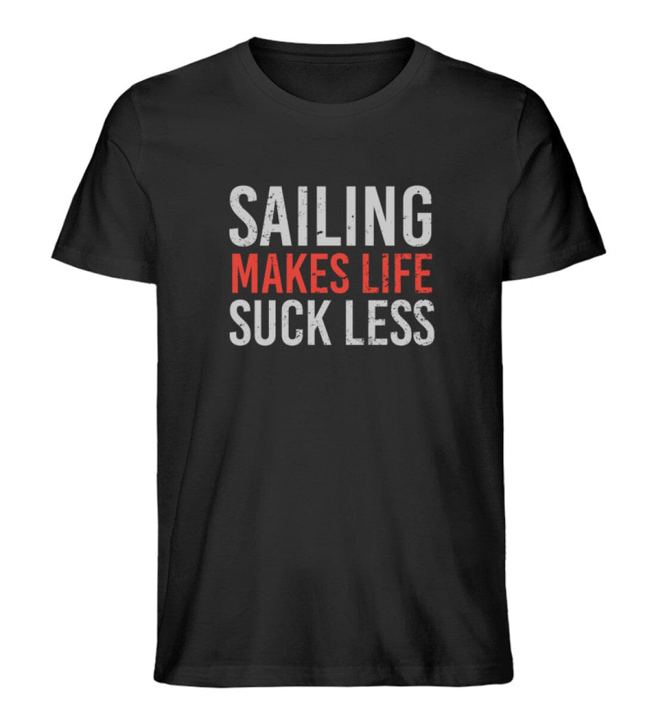 SAILING MAKES LIFE SUCK LESS - Premium Organic Shirt Creator T-Shirt ST/ST Shirtee Black XS 