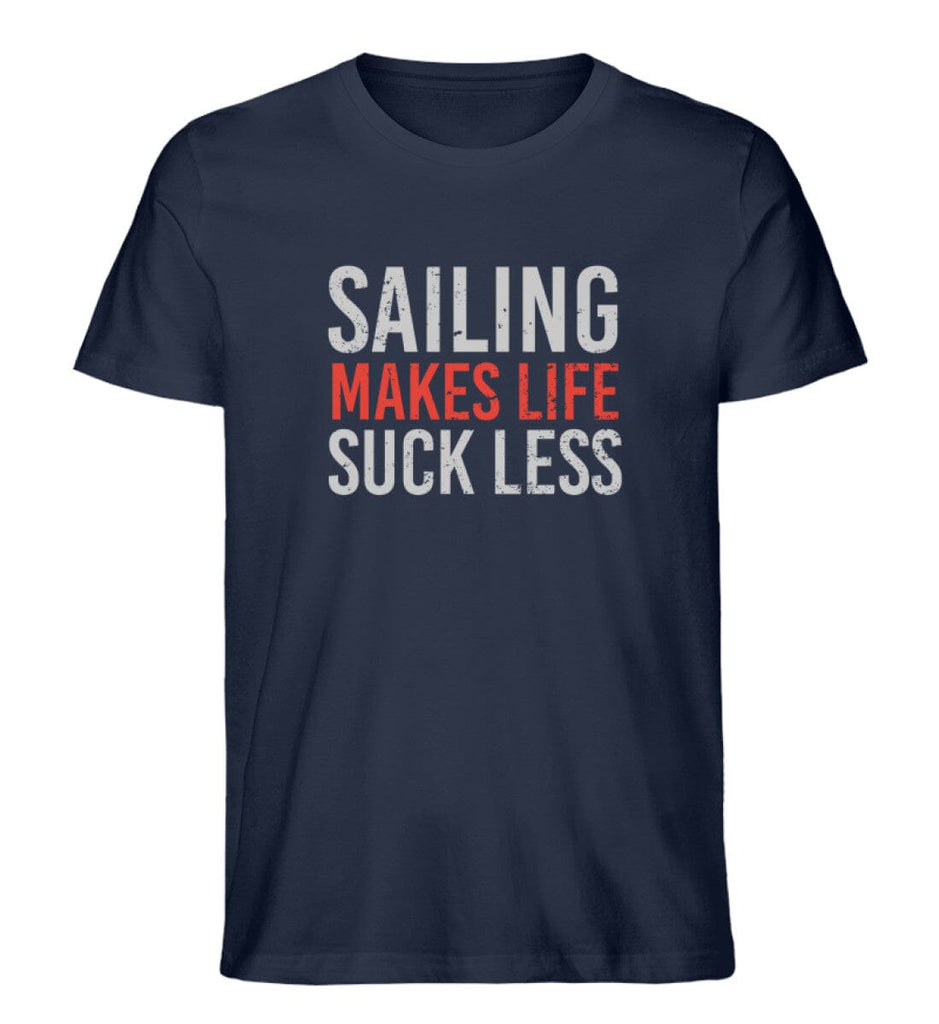 SAILING MAKES LIFE SUCK LESS - Premium Organic Shirt Creator T-Shirt ST/ST Shirtee French Navy XS 