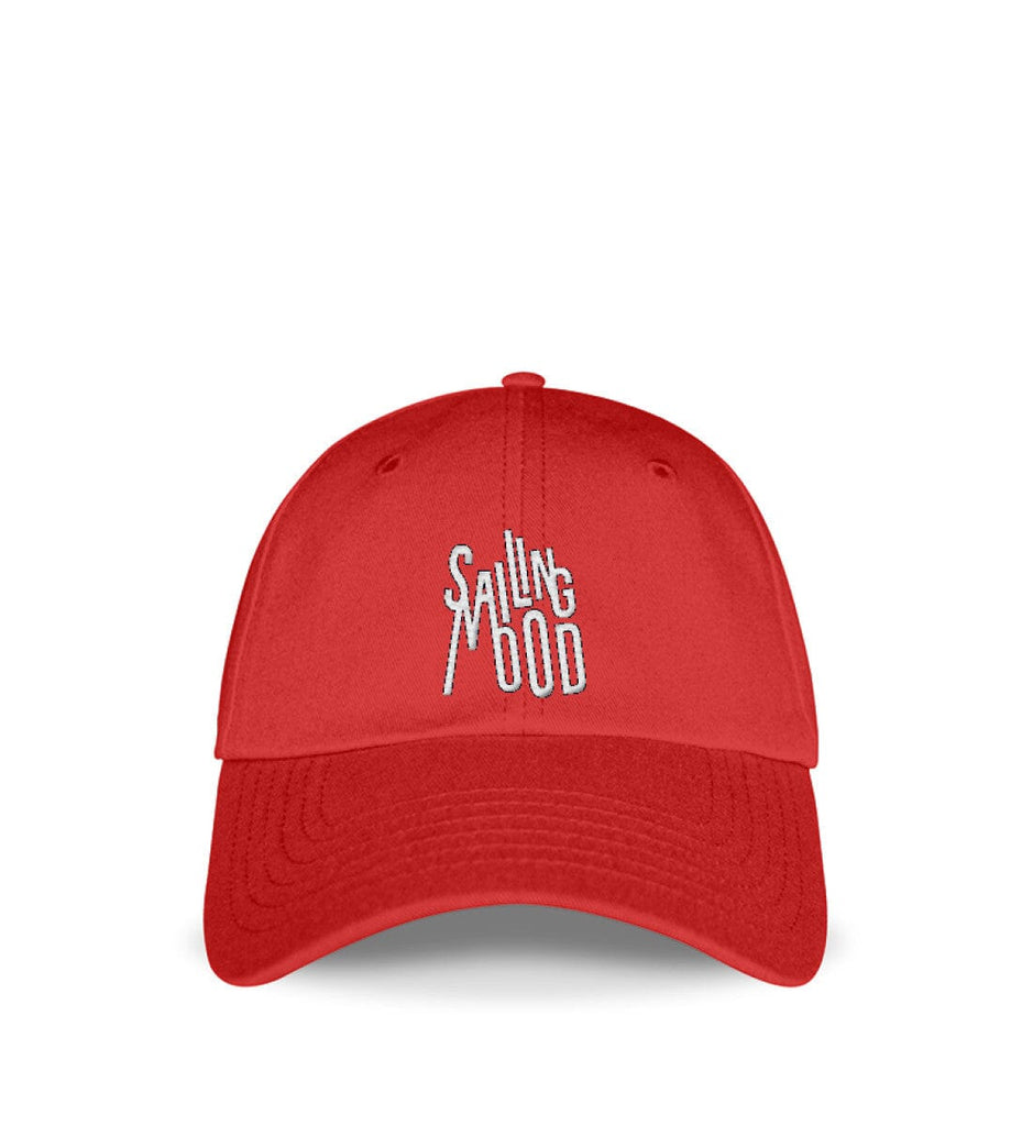 SAILING MOOD - Cap Baseball Cap mit Stickerei Shirtee Fire Red Einheitsgröße 