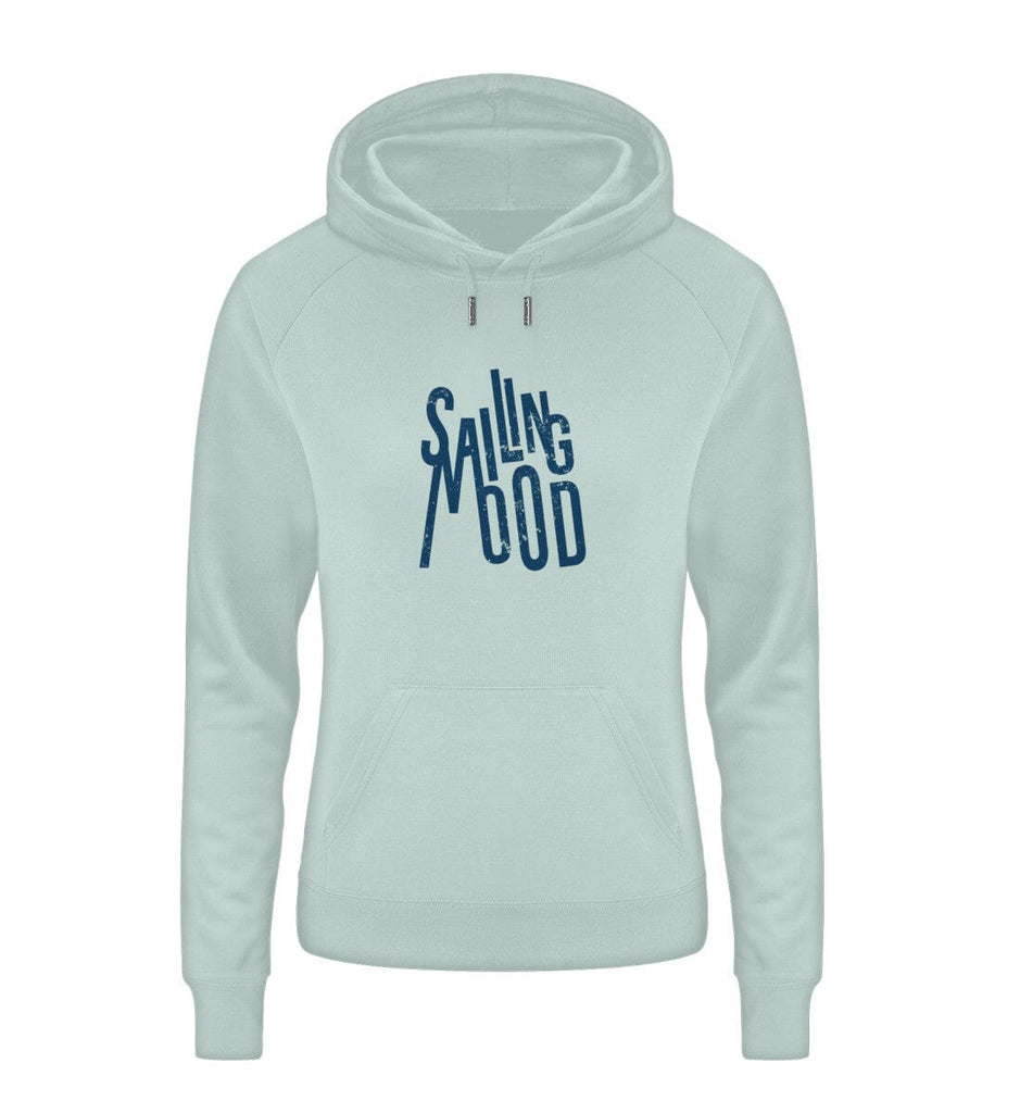 SAILING MOOD - Damen Organic Hoodie Trigger Hoodie ST/ST Shirtee Caribbean Blue S 