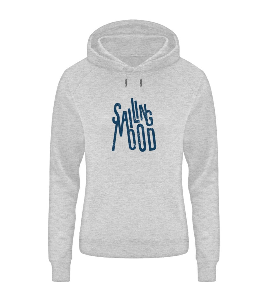 SAILING MOOD - Damen Organic Hoodie Trigger Hoodie ST/ST Shirtee Heather Grey S 