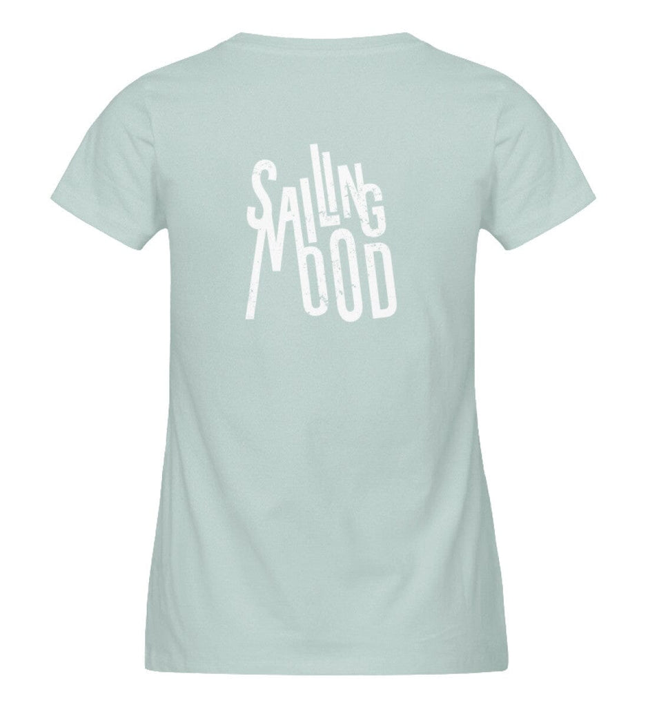 SAILING MOOD - Damen Premium Organic Shirt Expresser T-Shirt ST/ST Shirtee Caribbean Blue XS 