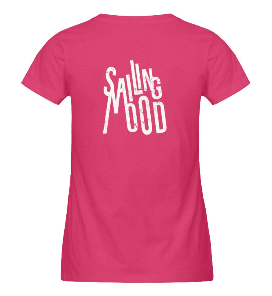 SAILING MOOD - Damen Premium Organic Shirt Expresser T-Shirt ST/ST Shirtee Raspberry XXL 