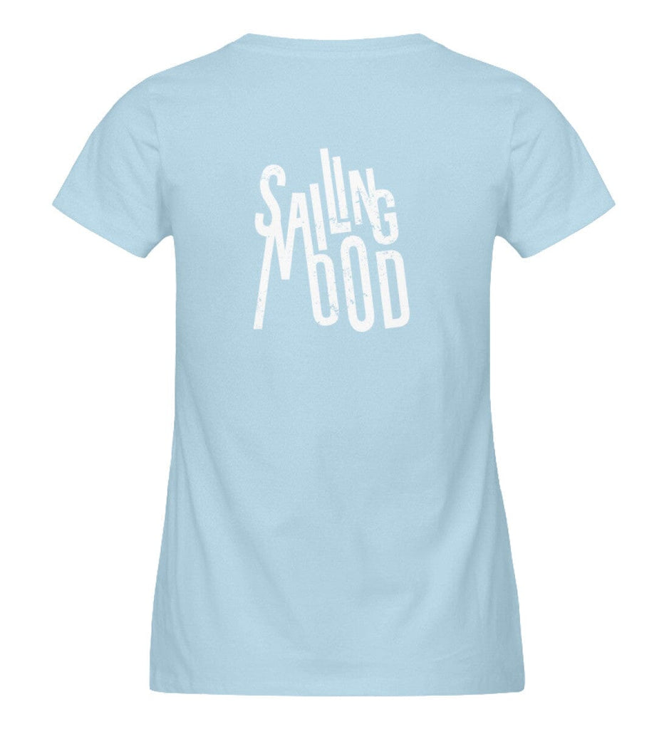 SAILING MOOD - Damen Premium Organic Shirt Expresser T-Shirt ST/ST Shirtee Sky Blue S 