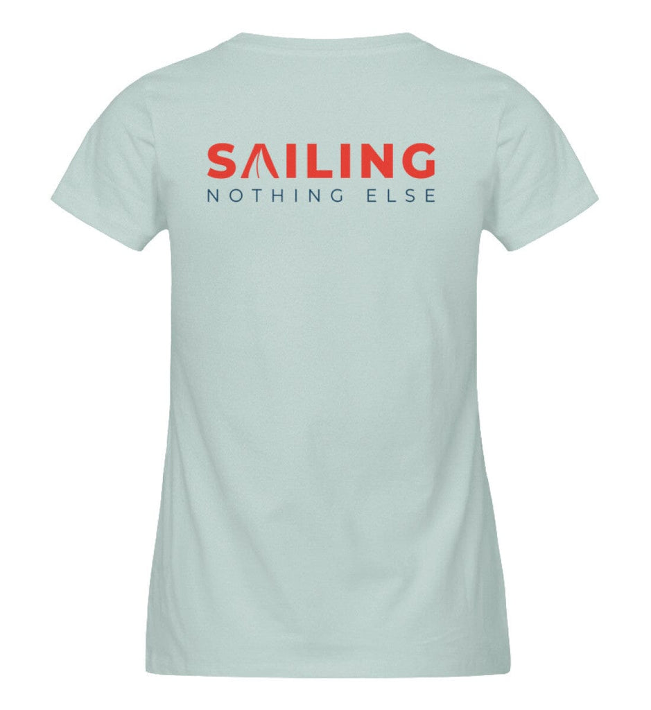 SAILING NOTHING ELSE - Damen Premium Organic Shirt Expresser T-Shirt ST/ST Shirtee Caribbean Blue XS 