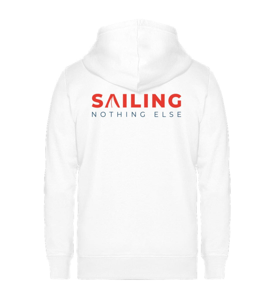 SAILING NOTHING ELSE - Unisex Organic Zipper Connector Zipper ST/ST Shirtee White XS 