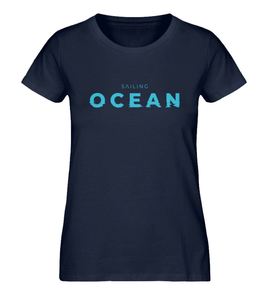 SAILING OCEAN - Premium Organic Shirt Expresser T-Shirt ST/ST Shirtee French Navy XS 