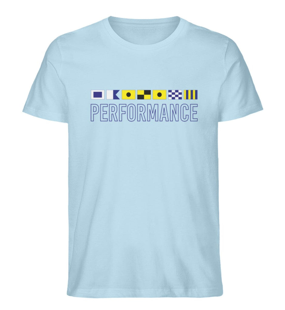 SAILING PERFORMANCE - Premium Organic Shirt Creator T-Shirt ST/ST Shirtee Sky Blue M 