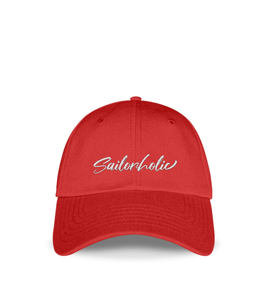 SAILORHOLIC - Cap Baseball Cap mit Stickerei Shirtee Fire Red Einheitsgröße 