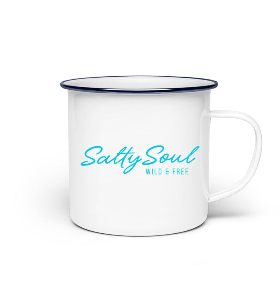 SALTY SOUL - Emaille Tasse Emaille Tasse Shirtee 