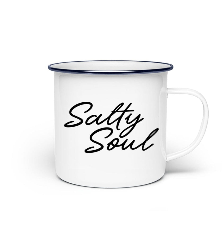 SALTY SOUL - Emaille Tasse Emaille Tasse Shirtee 