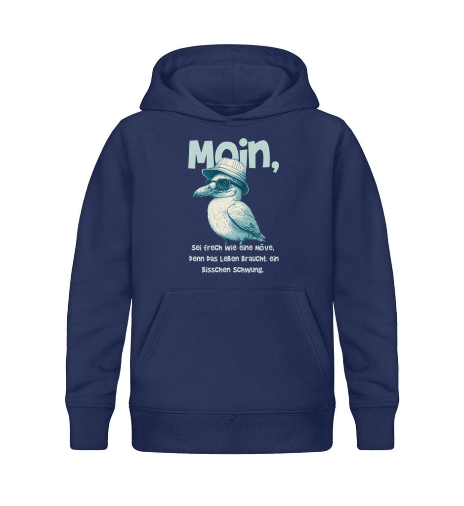 SEI FRECH WIE EINE MÖVE - Kinder Organic Hoodie ST/ST Mini Cruiser Hoodie ST/ST Shirtee French Navy 12/14 (152/164) 