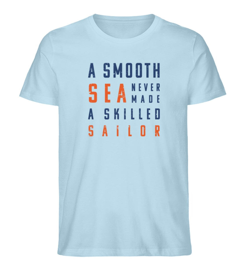 SMOOTH SEA - Premium Herren Organic Shirt Creator T-Shirt ST/ST Shirtee Sky Blue M 