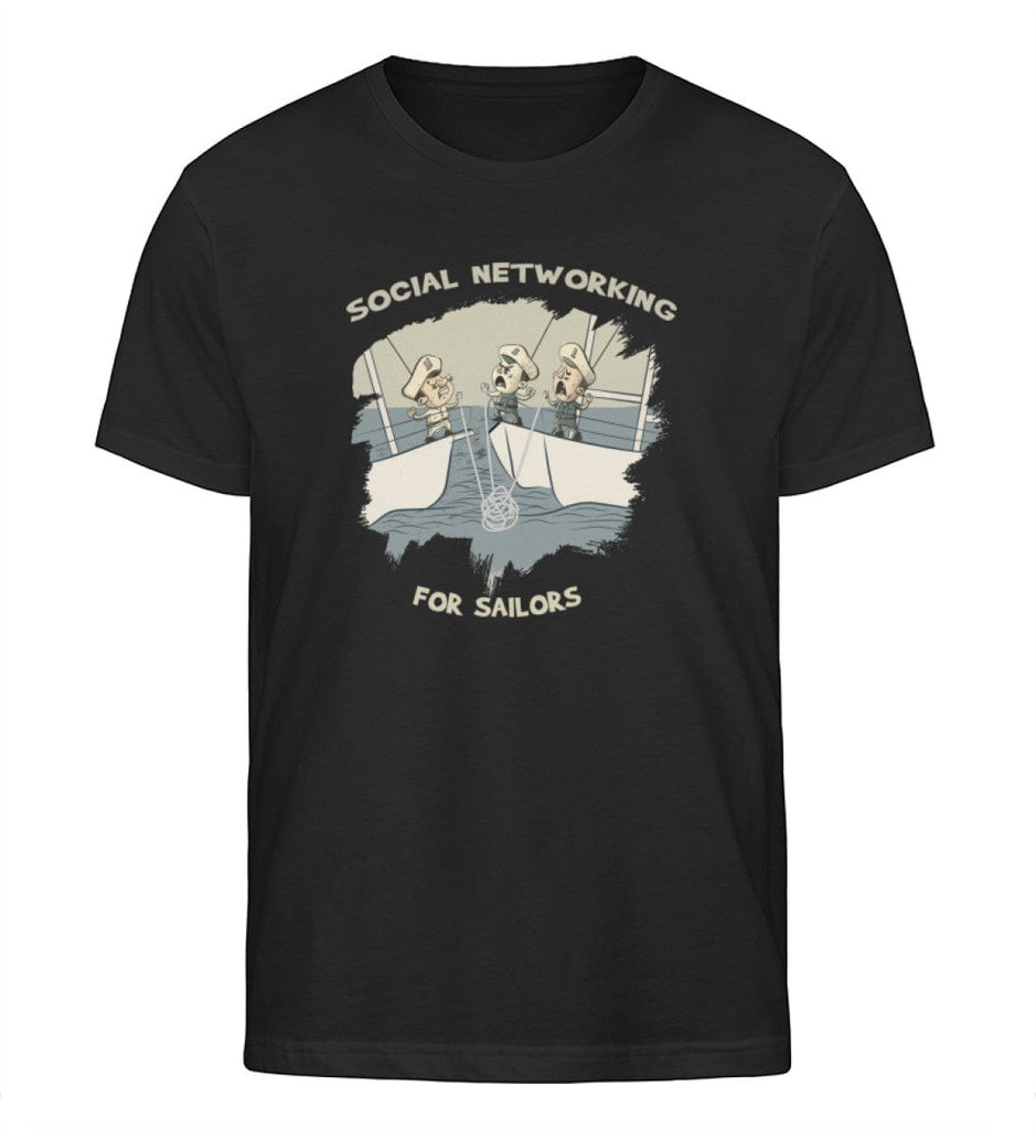SOCIAL NETWORKING - Herren Organic Shirt Rocker T-Shirt ST/ST Shirtee Black S 