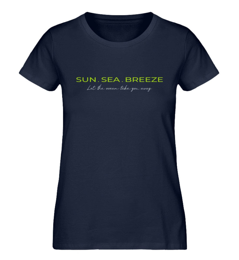 SUN SEA BREEZE - Damen Premium Organic Shirt Expresser T-Shirt ST/ST Shirtee French Navy XS 