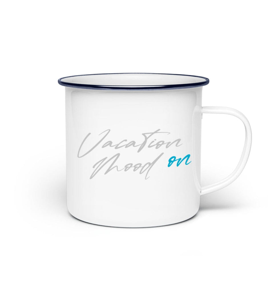 VACATIN MOOD ON - Emaille Tasse Emaille Tasse Shirtee 