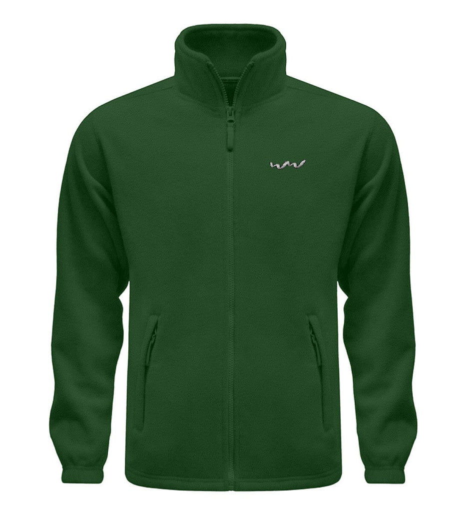 WELLENWIND - Fleece Jacke mit Stick Fleece Jacke mit Stick Shirtee Dark Green S 