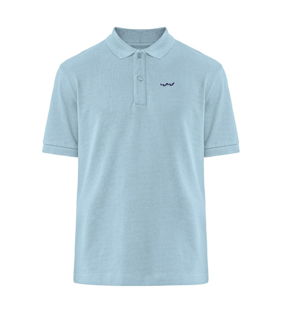 WELLENWIND - Organic Polo mit Stick Prepster Polo-Shirt ST/ST mit Stick Shirtee Sky Blue XS 